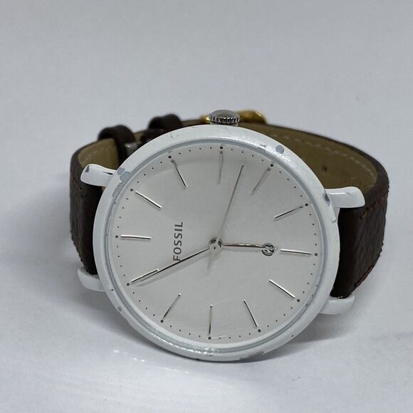 Fossil Jacqueline ES4397 Women's Brown Leather Analog Dial Quartz Watch UC118 - Picture 7 of 12